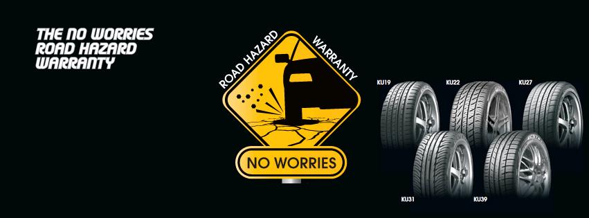 The NO WORRIES Road Hazard Warranty